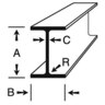 6061 T6 Aluminum I Beam 3.0000 X 2.3300 X 0.17000 " Extruded American Standard 6061 T6 Aluminum I Beam 3.0000 X 2.3300 X 0.17000 " Extruded American Standard