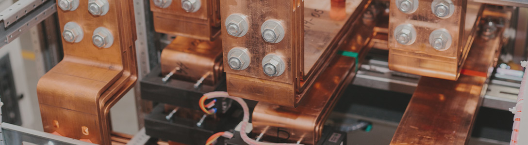 Copper bus bar with electrical Copper bus bar with electrical